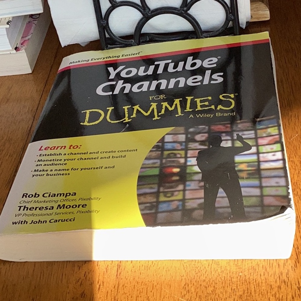 ⚠️YouTube channel for dummies book by Rob champagne and Theresa Moore⚠️clearance